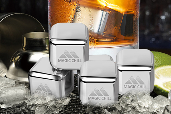 冰酒石冰镇石不锈钢冰块激光打标工艺