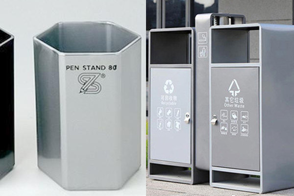 不锈钢垃圾桶中的激光应用