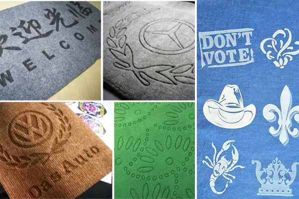 牛仔布料激光烧花设备—布料激光印花机