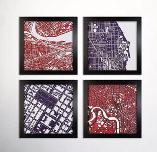 激光切割网格地图，让您看到不一样的美