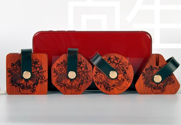 激光雕刻耳机缠绕器，解决您收纳烦恼