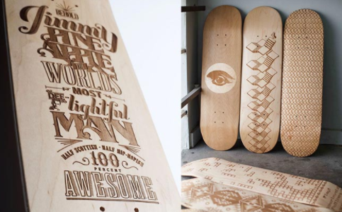 激光雕刻滑板，谁的青春不张扬