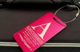 激光打标行李牌 防丢有妙招