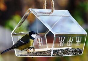 激光切割鸟屋 建筑鸟儿温馨之家