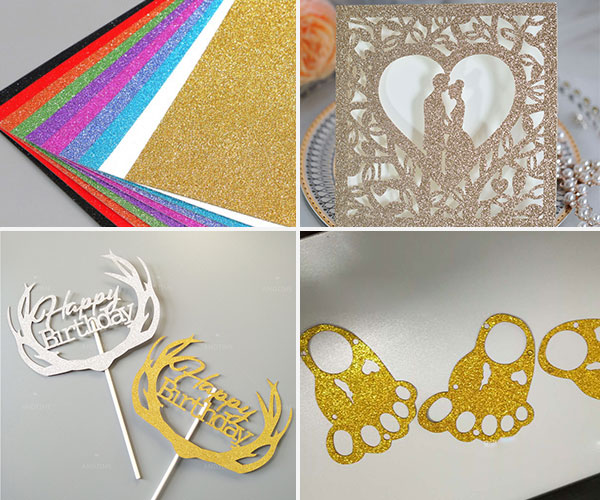 金葱纸插牌纸制品切割设备—纸品激光镂空机