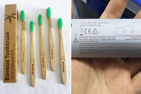 木质塑料电动牙刷打标刻字设备——牙刷激光打标机